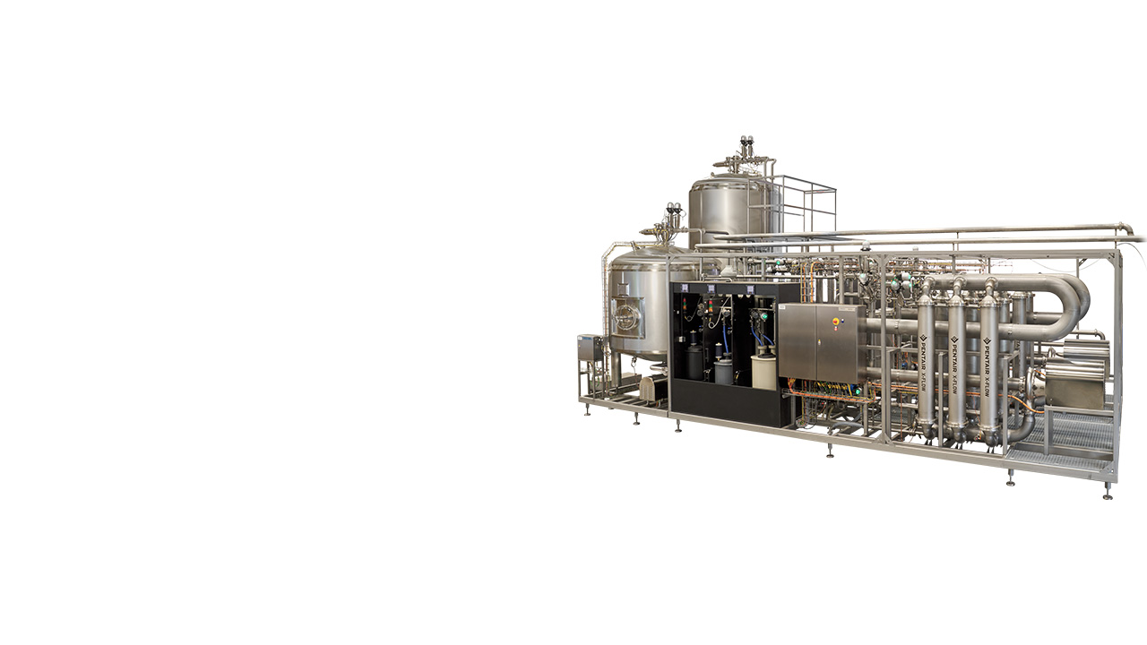 Hero Image Beer Membrane Filtration System for mid-size breweries that filters at a capacity between 150-250 hl/hr.