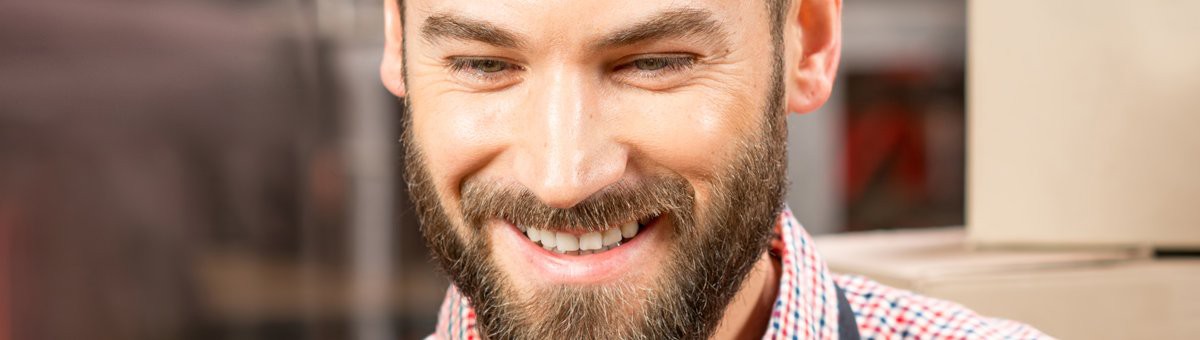 Man smiling